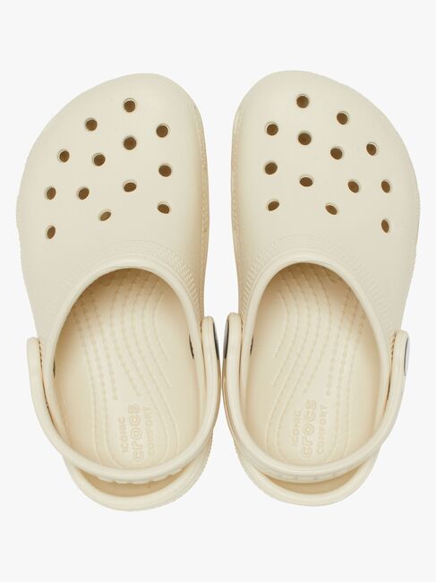 Crocs Classic Kids Sandaler, Bone