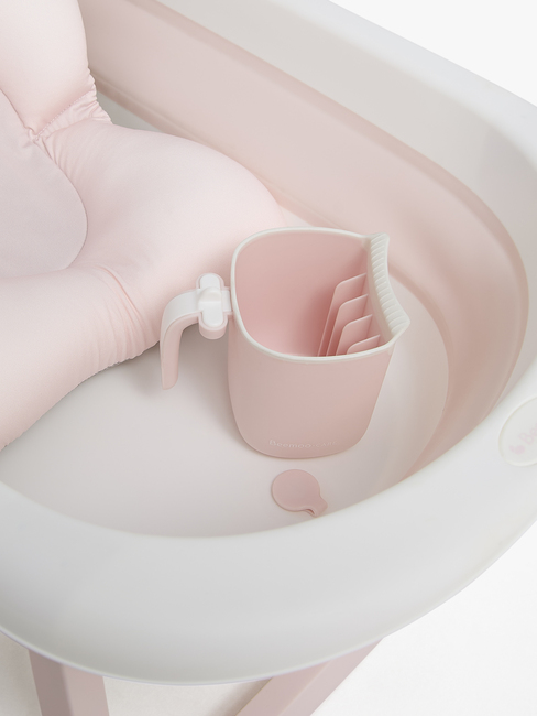 Beemoo CARE Assist Badebalje inkl. Badestøtte & Skyllekanne, Pink