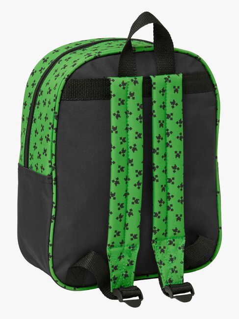 Minecraft 3D Mini Ryggsekk 6L, Svart/Grønn