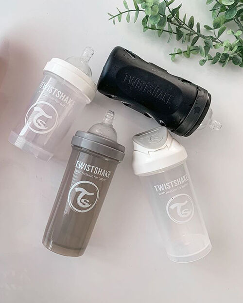 Twistshake Tåteflaske Anti-Kolikk 180 ml, Grå
