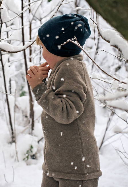 Mikk-Line Fleecejakke Baby Merinoull, Melange Denver