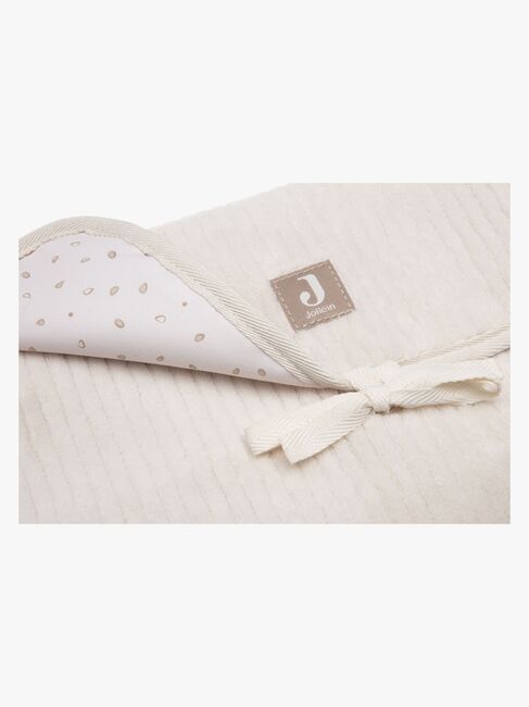 Jollein Cloudy Rib Stellematte med Oppbevaringslommer, Oatmeal