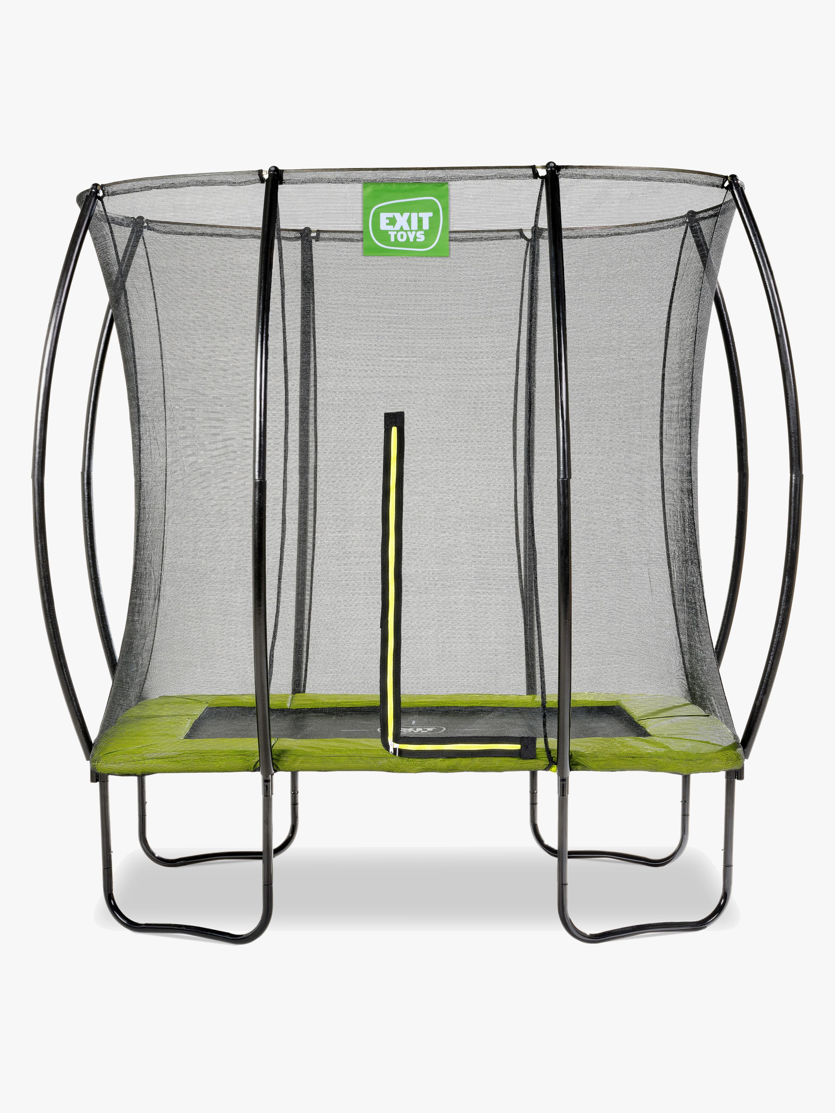 EXIT Silhouette Trampoline inkl. Sikkerhetsnett 153x214 cm, Grønn - Trampoliner - Metall,Plast