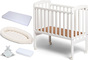 JLY Seng og Sovepakke Bedside Crib, Hvit