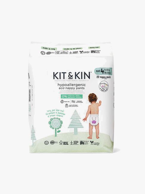 Kit & Kin Eco Bleiebukser Str 4 9-15 kg 22-Pakk