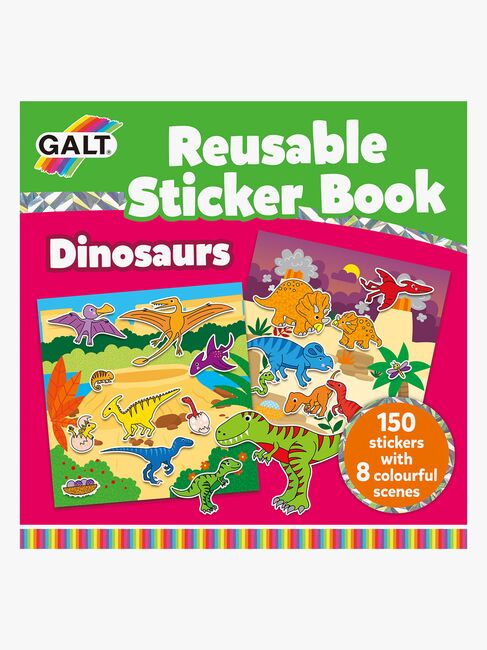Galt Klistremerkebok Gjenbrukbar Dinosaur