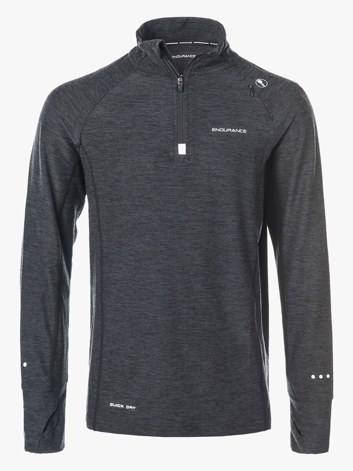 Endurance Lyle Melange Performance Trøye, Black