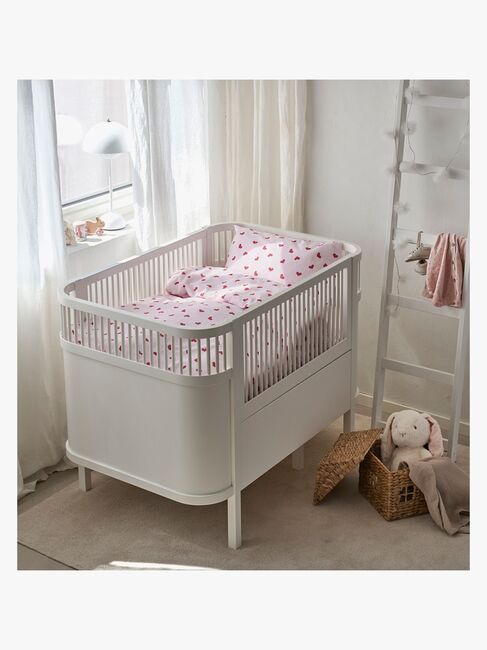 Borganäs Sengesett Sprinkelseng Hjärtrud 2-delt 100x130, Rosa