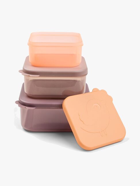 Done By Deer Deer Friends Snackbokser 3-pack, Powder