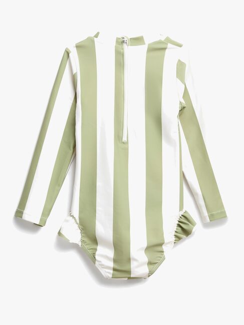 Nordbjörn Sandsjön UV-Badedrakt, Green Stripe