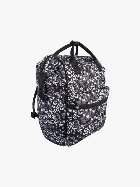 Mummitrollet Samu Primula Ryggsekk 15L, Svart/Hvit