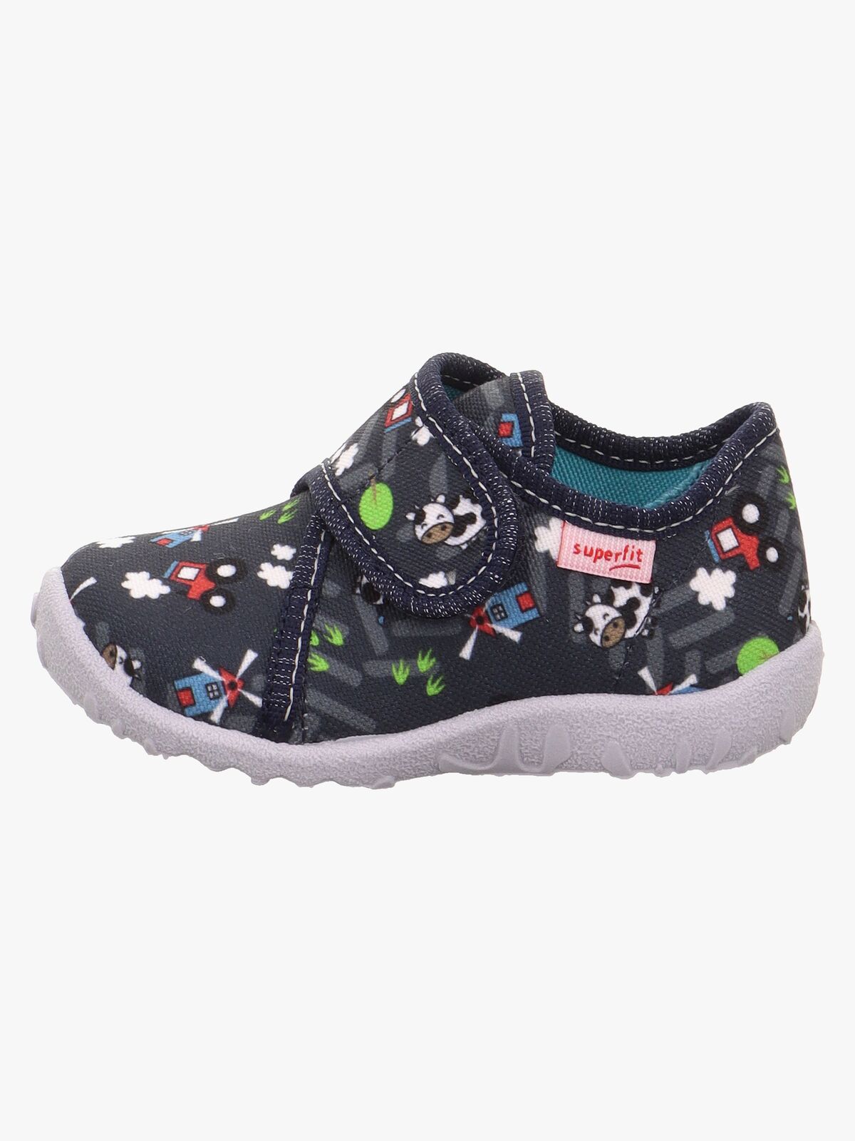 Superfit Spotty Tøfler, Blue/Multicoloured