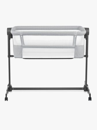 Kinderkraft Nestee Up 2 Bedside Crib, Light Grey