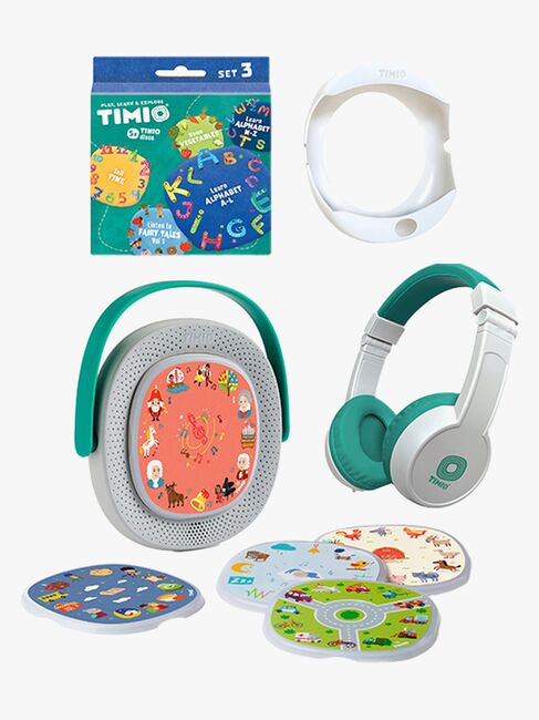Timio Tilbehør og Skivepakke Tiden, Grønnsaker & Alfabetet