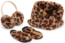 Petite Chérie Atelier Zoey Fake Fur Sett, Leopard