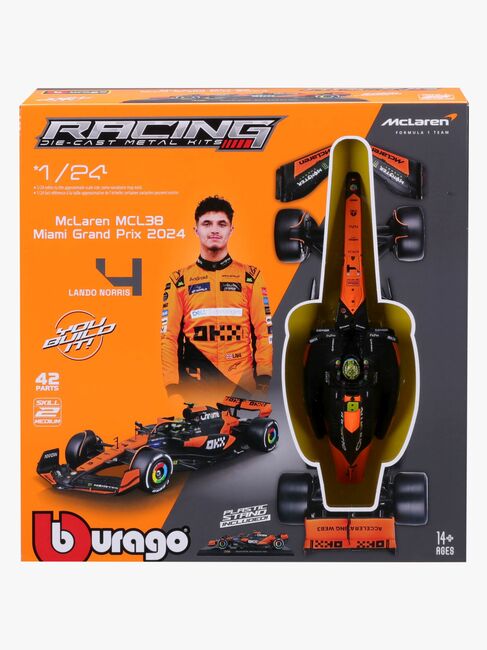 Bburago F1 Mclaren MCL38 Modellsett Norris #4 1:24