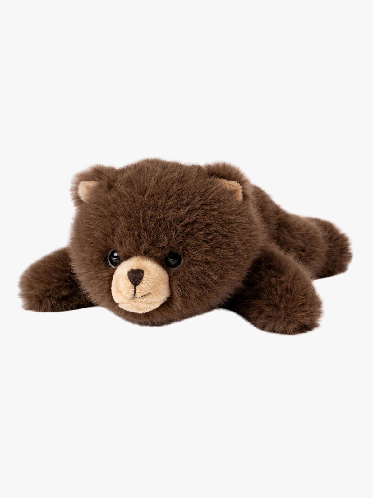 Teddykompaniet Kosedyr Liggende Bjørn 28 cm, Brun