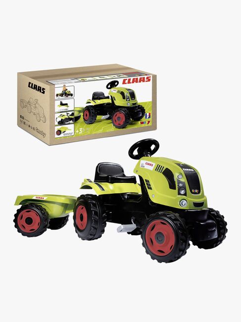 Smoby Claas Farmer Traktor Med Tilhenger XL