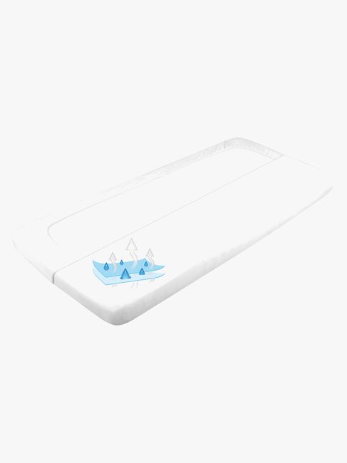 BabyMatex Tencel Vanntett Stretchlaken til Barneseng 70 x 140 cm, Hvit