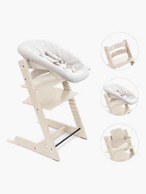 Stokke Tripp Trapp Matstol Bundle inkl. Brikke, Vanilla White