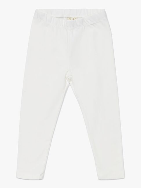 Petite Chérie Atelier Arielle Leggings 2-pack, White/Lavender