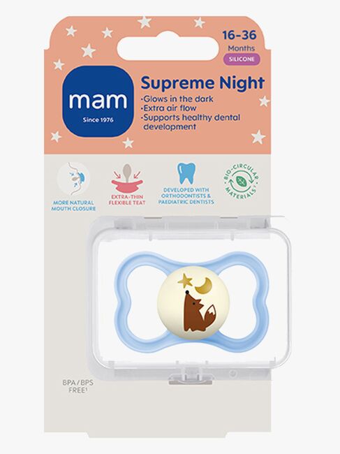 MAM Supreme Smokk Silikon 16-36m, Blå