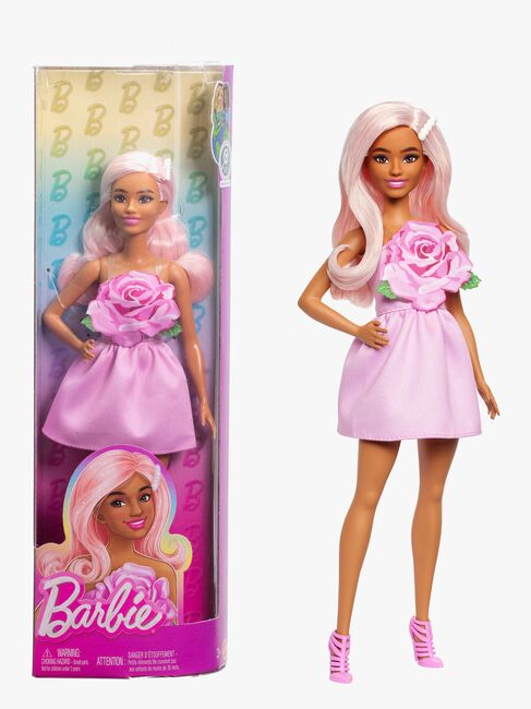 Barbie Deluxe Style Dukke i Rosa Kjole