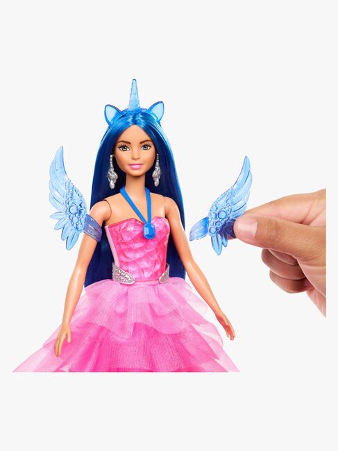 Barbie Sapphire Dukke med Blått Hår & Enhjørning