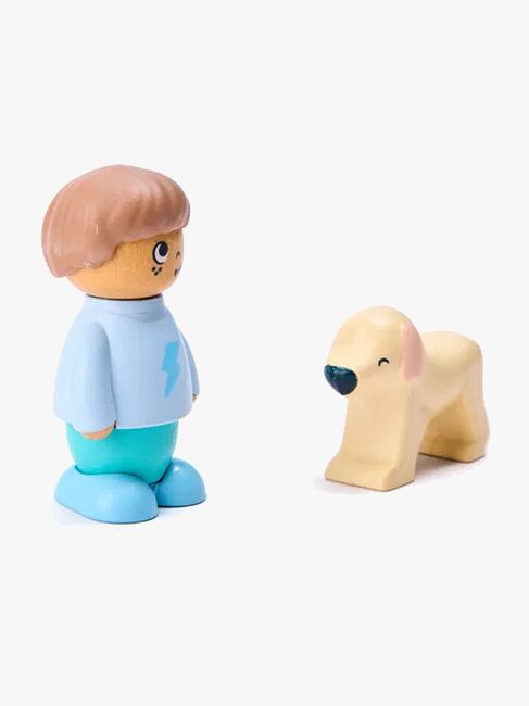 Hape Eventyrbok med Lekesett The Dog's New Friend