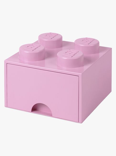 LEGO Oppbevaringsboks med Skuff 4, Rosa