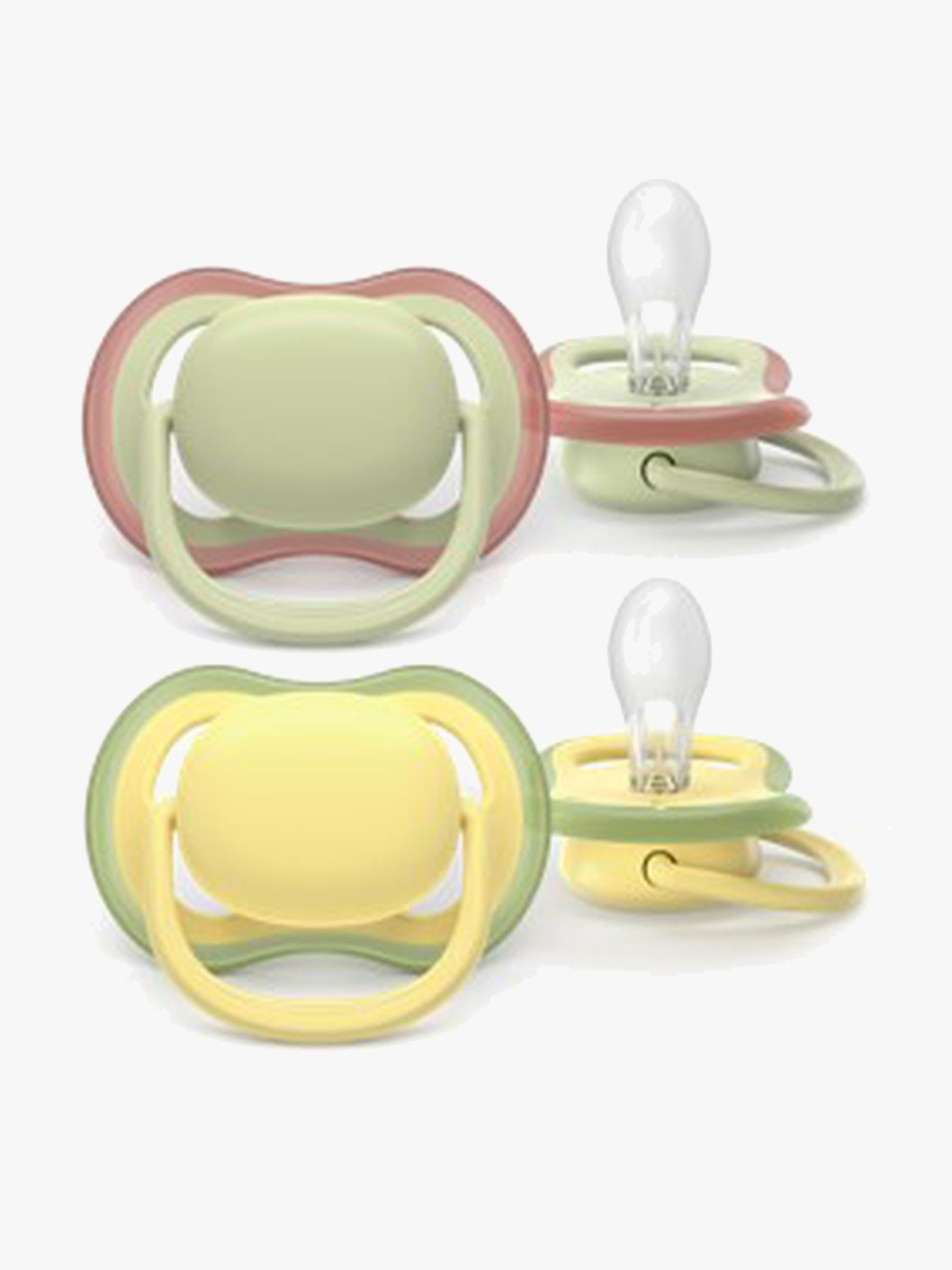 Philips Avent Ultra Air-smokk 18m+ 2-pakning, lysegrønn/gul - Smokker - Silikon