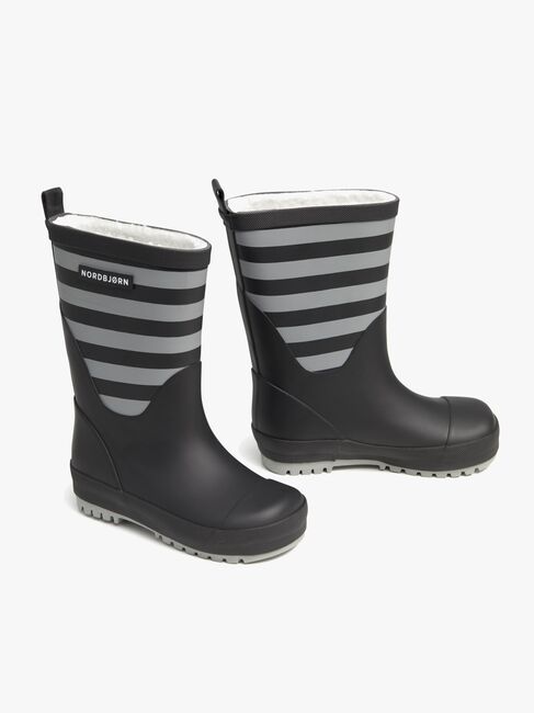 Nordbjørn Dunder Fôrede Gummistøvler, Grey/Black