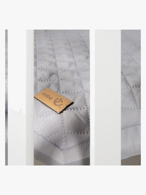Roba Style Hexagon Lekegrind med Hjul, White & Grey