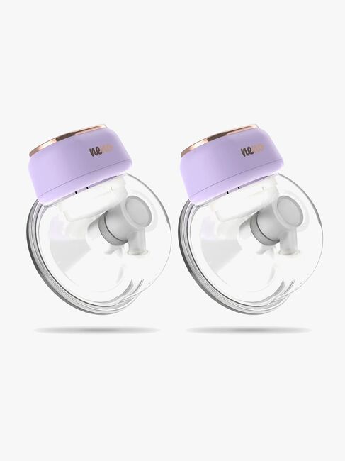 NENO Sole Twin Elektrisk Brystpumpe Hands Free, Lilla