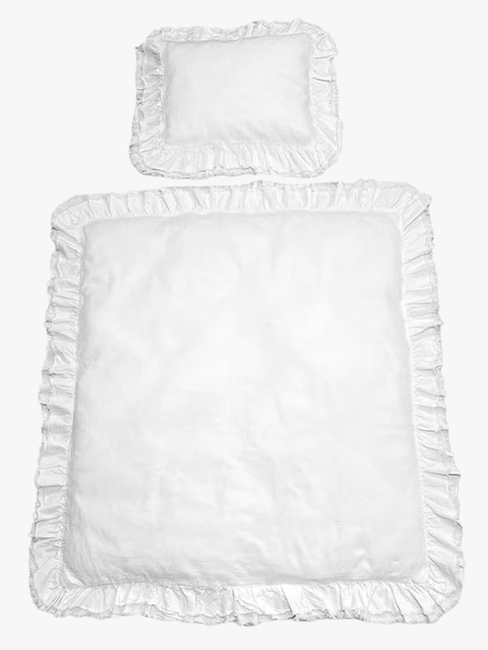 Mini Dreams Sengesett Vintage Volang Sprinkelseng, Hvit