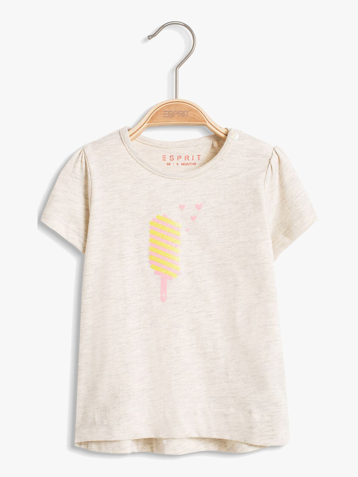 ESPRIT T-Shirt Eis, Pastel Grey