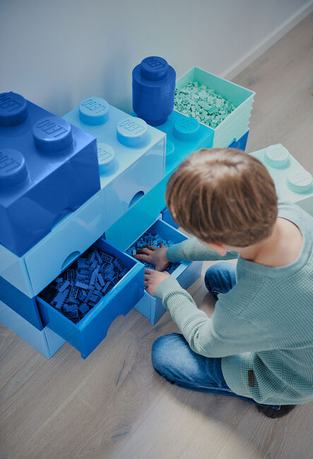 LEGO Oppbevaringsboks med Skuff 4, Grønn