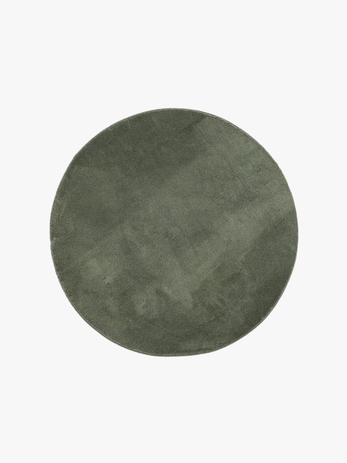 KMCarpets Gulvteppe Rund 120 Soft, Smaragdgrønn