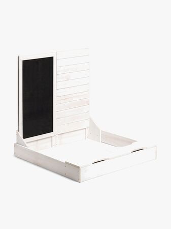 Woodlii Sandkasse Med Krittavle, Hvit