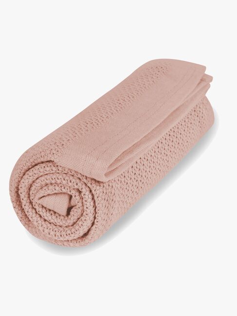 Vinter & Bloom Soft Grid Babyteppe, Cloud Pink