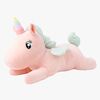 Teddykompaniet Kosedyr Liggende Enhjørning 52 cm, Rosa