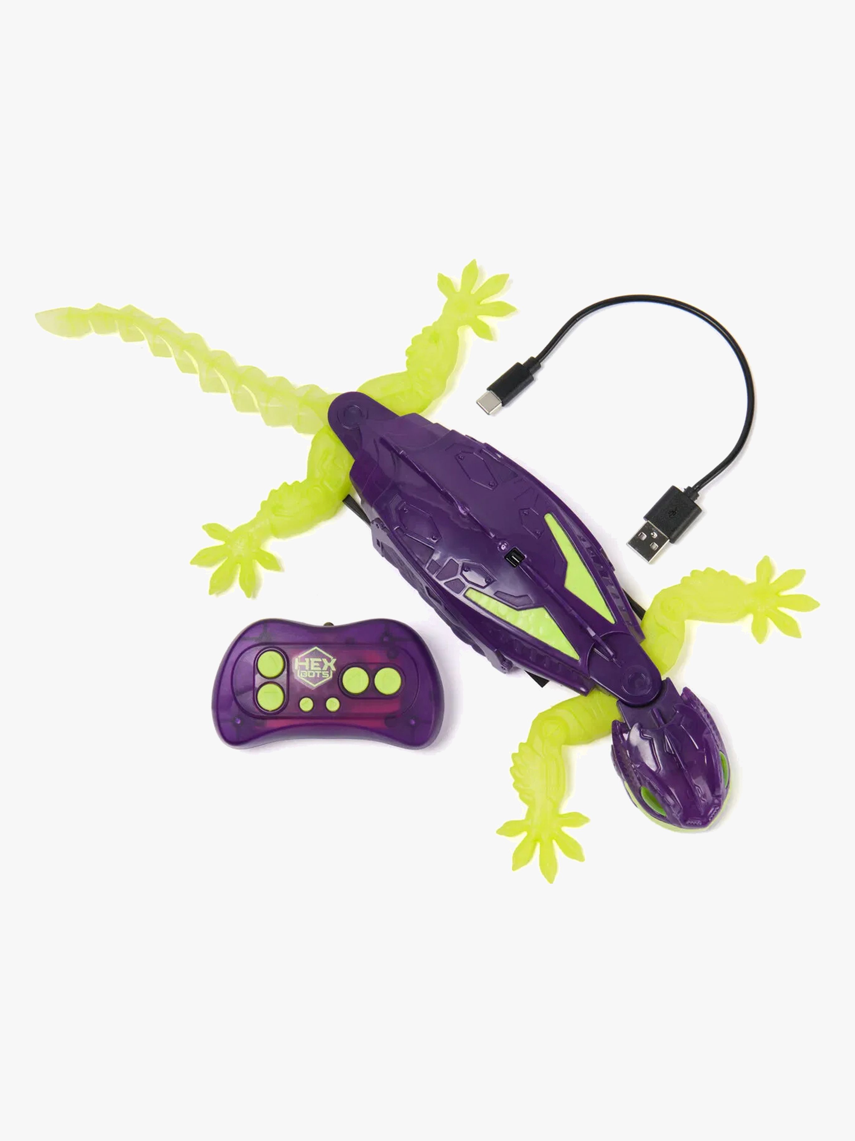 Hex Bots Wall Crawler Gekko Glow in the Dark - Figurer