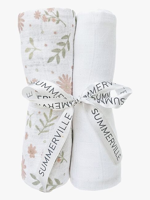 Summerville Organic Musselinteppe 2-Pakk, Blossom