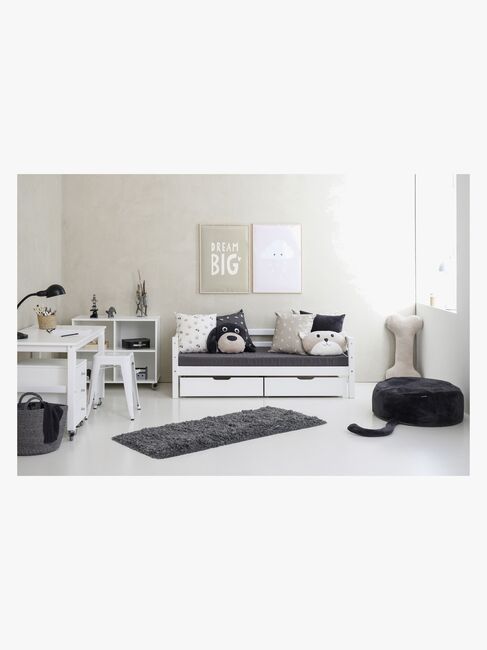 Hoppekids Basic Enkeltseng 70x160, Hvit