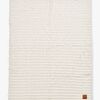 Elodie Furry Knit Teppe, Vanilla White