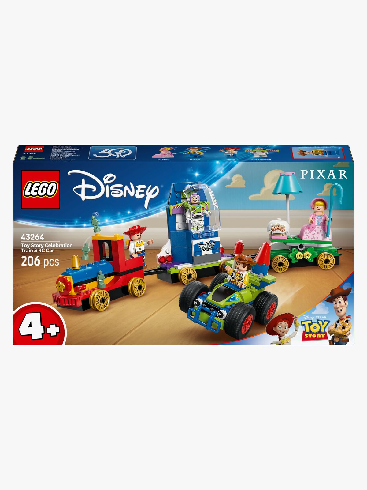 LEGO Disney Pixar 43264 Festtog og fjernstyrt bil fra Toy Story