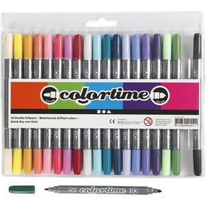 Colortime Dobbeltusj Kompletterende Farger 20 stk