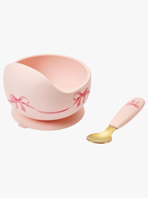 Elodie Skål Sett Silikon, Rosy Bow