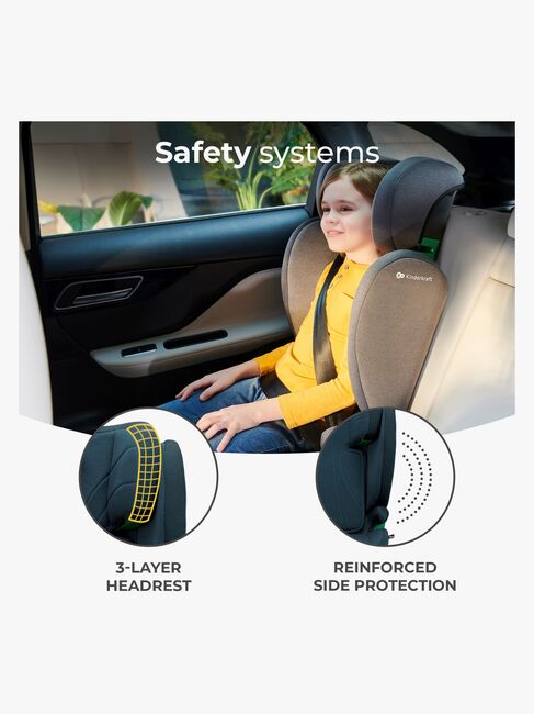 Kinderkraft JUNIOR FIX 2 i-Size Beltestol, Harbor Blue