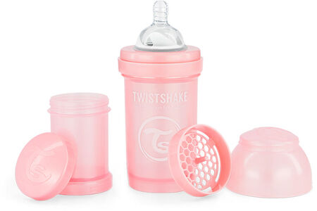 Twistshake Anti-Colic Tåteflaske 180 ml, Pearl Pink